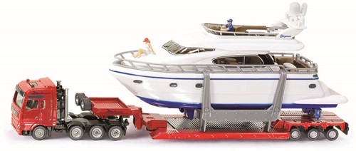 SIKU Heavy haulage transporter with yacht