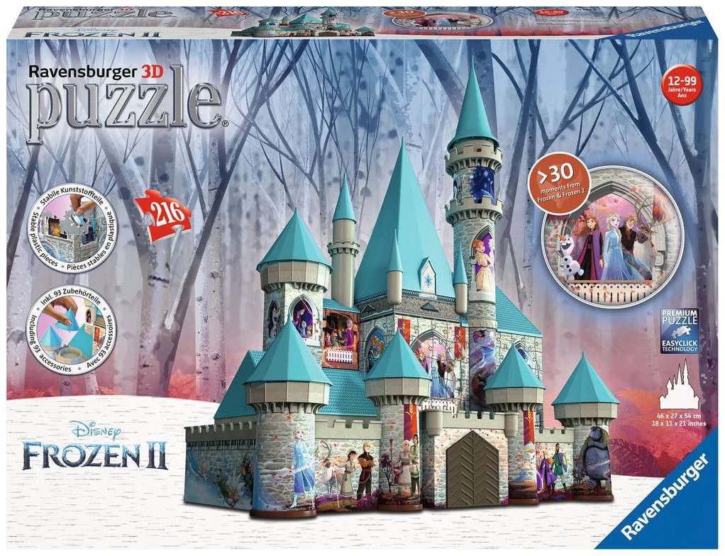 Verzorgen Poort Spaans Ravensburger 3D puzzel Disney Frozen 2 kasteel - 2