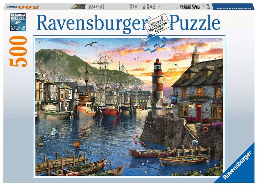 Moskee Geheugen Verbeelding Ravensburger puzzel ´s Ochtends bij de haven - legpuzzel - 500 stukjes
