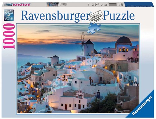 Ravensburger puzzel Avond in Santorini - 1000 stukjes