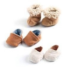 Djeco kleding 3 pairs of slippers