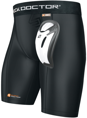 Shock Doctor Core compressie short met Bio Flex Cup