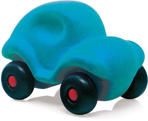 Levendig Pelgrim concept Rubbabu - Kleine auto turquoise bij Planet Happy
