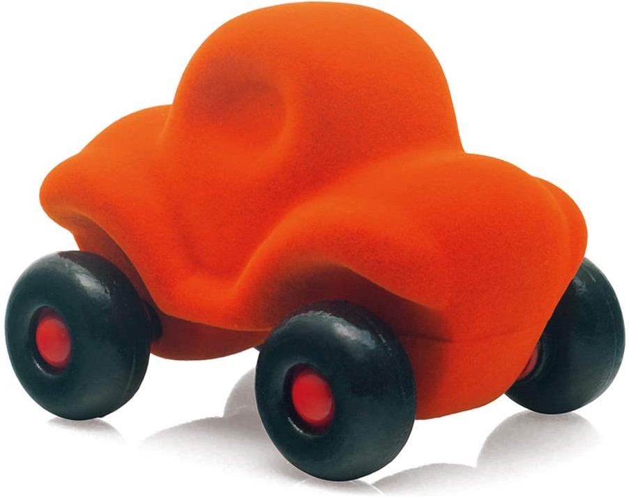 Bij elkaar passen Ithaca Steken Rubbabu - Kleine grappige auto oranje bij Planet Happy