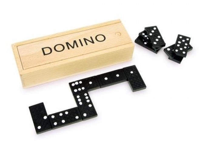 Twisk Domino spel in houten kistje 5214 Planet Happy