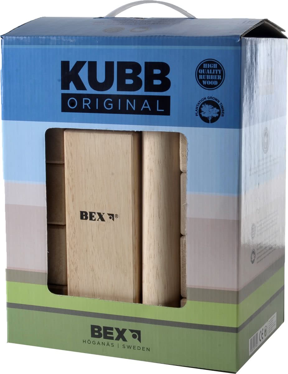 stout Zending ethiek BEX houten buitenspel Kubb - Rubberhout