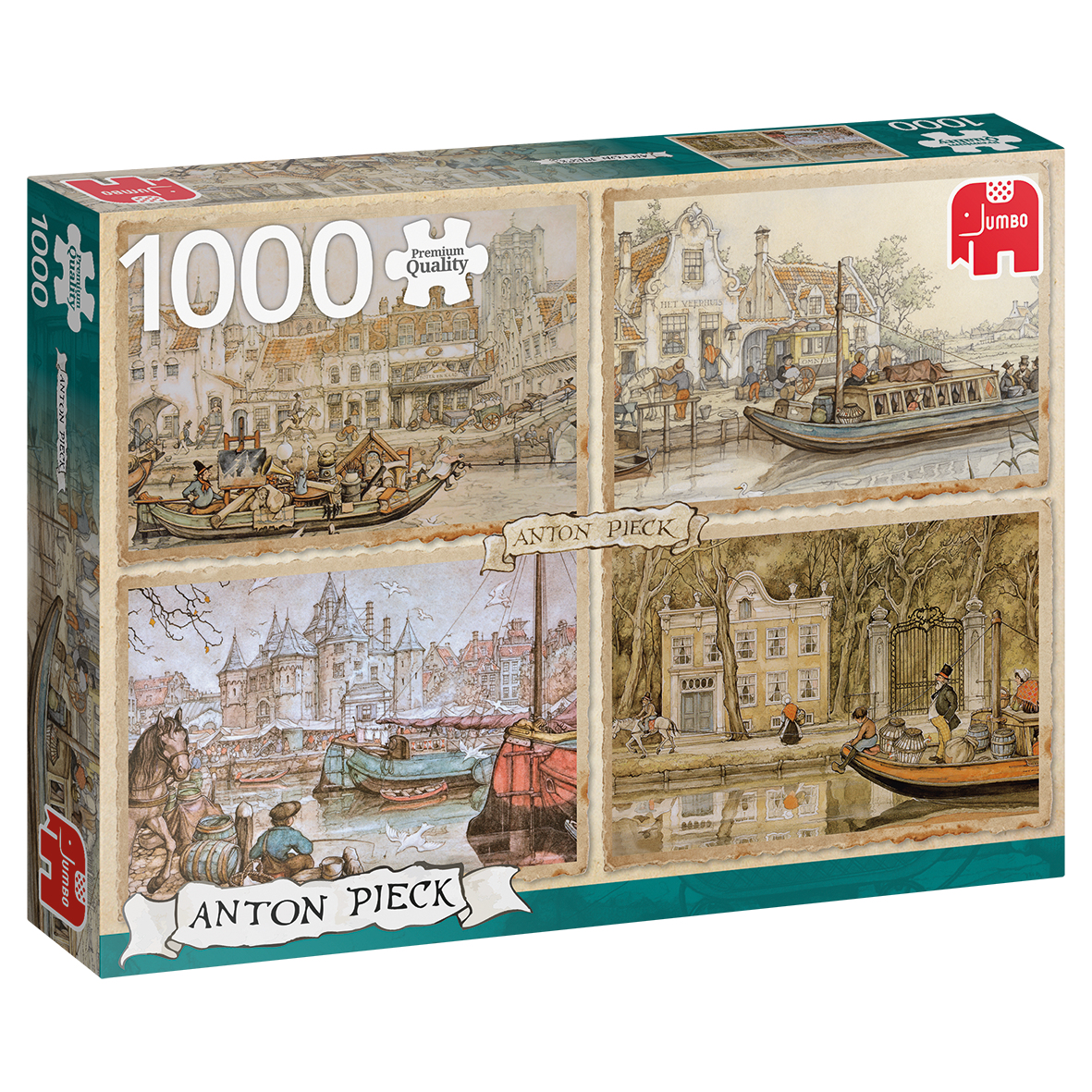 Millimeter Verlengen lager Jumbo puzzel Anton Pieck Canal Boats - 1000 stukje