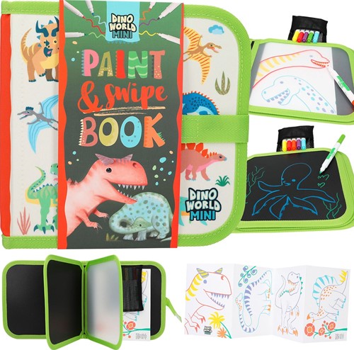 Depesche Dino World paint & swipe boek