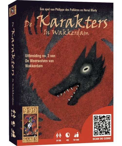 999 De Weerwolven van Wakkerdam: Karakters - Kaartspel - 10+