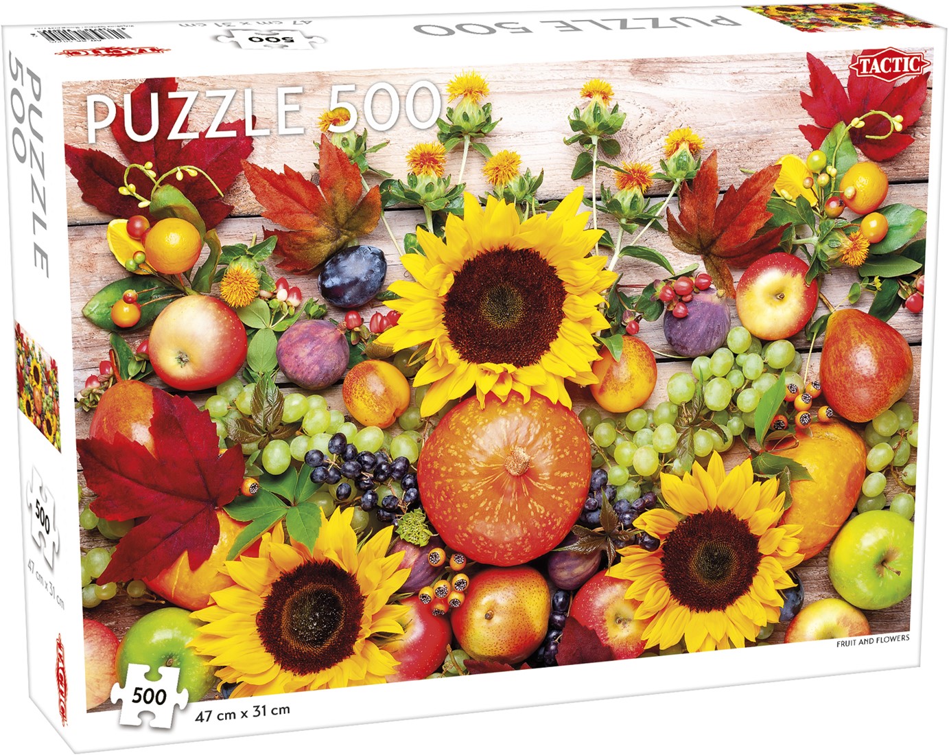 Schat vriendelijke groet Dempsey Tactic Puzzel Fruit and Flowers 500 Stukjes bij Planet Happy
