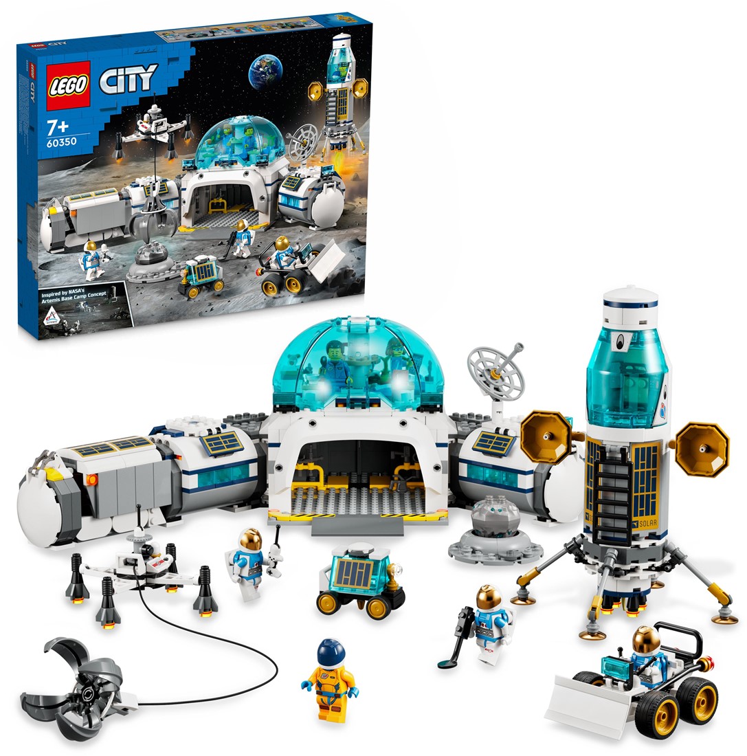Humaan Losjes noodzaak LEGO City Onderzoeksstation op de maanin de ruimte set 60350