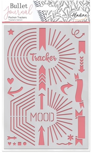 Aladine Aladine Bullet Journal Stencil A5 Mood Tracker