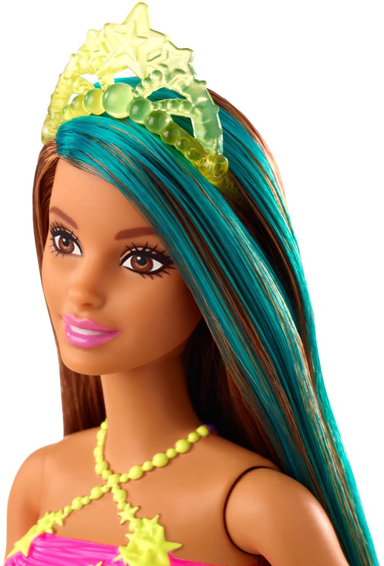 Dempsey dauw baard Barbie Pop Dreamtopia Prinses Bruin Met Blauw Haar bij Planet Happy
