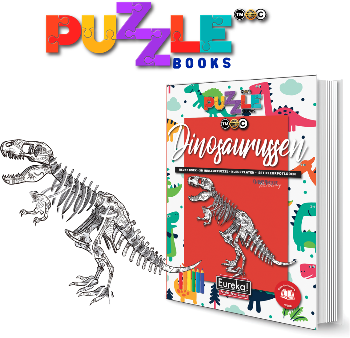 zitten impuls Thriller Eureka 3D Puzzle Books Kleur- en Puzzelboek - Dinosaurussen kopen?