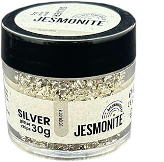 Jesmonite Jesmonite Glitter Chips 30g Zilver