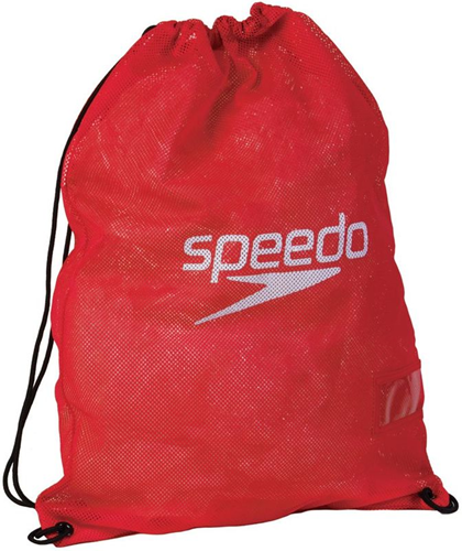 Speedo Equipment Mesh Wet Kit Bag - Red -