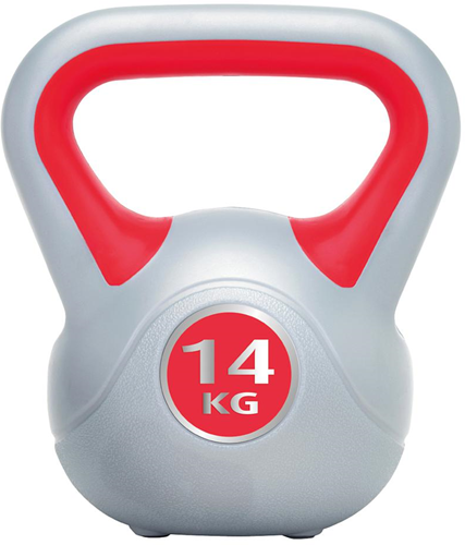 Urban Fitness Vinyl Kettlebell Rood - 14kg